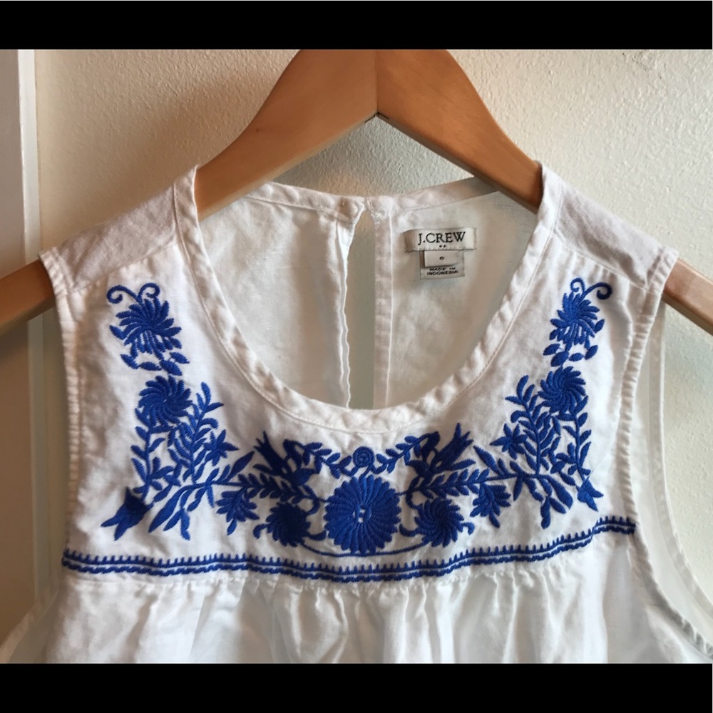 J Crew cotton sleeveless top